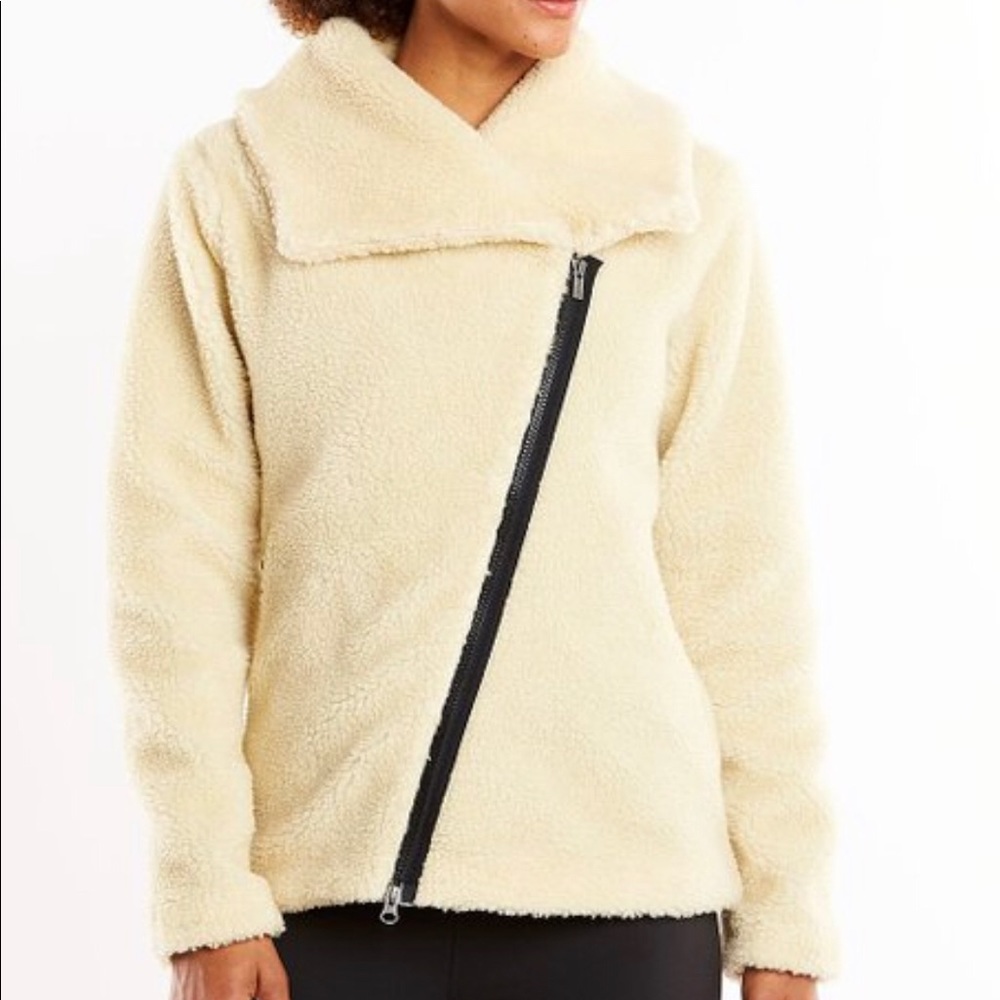 Lucy Hatha Sherpa Moto Zip Jacket